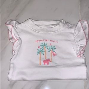 “Adventure awaits” Janie and Jack girl’s onesie